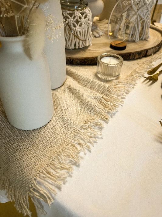 22 - Tischläufer, beige
